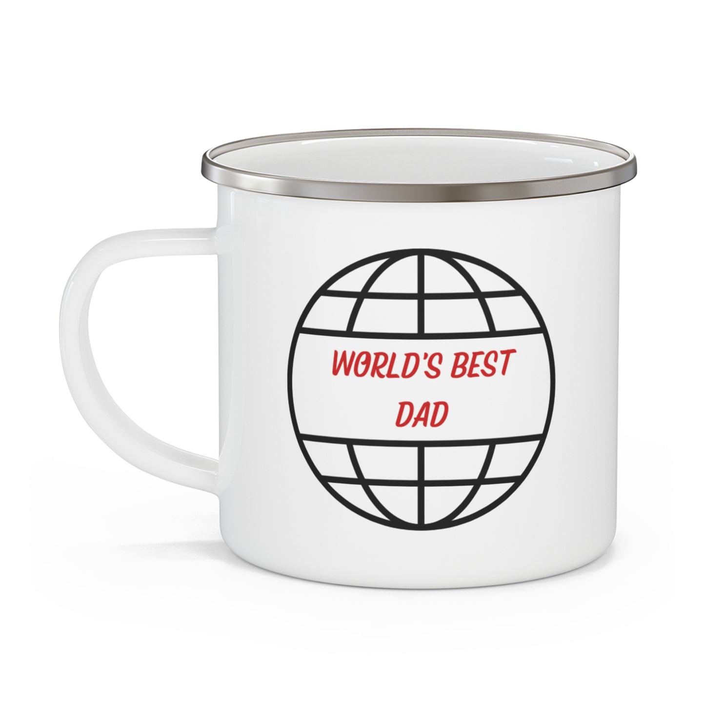 Enamel Camping Mug | World's Best Dad Camping Mug