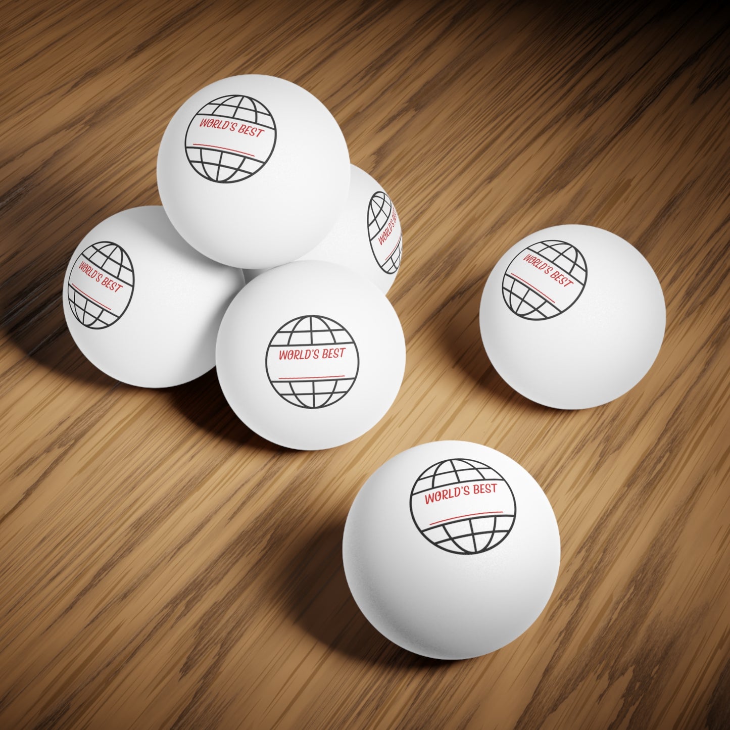 "World's Best" Ping Pong Balls, 6 pcs | World's Best