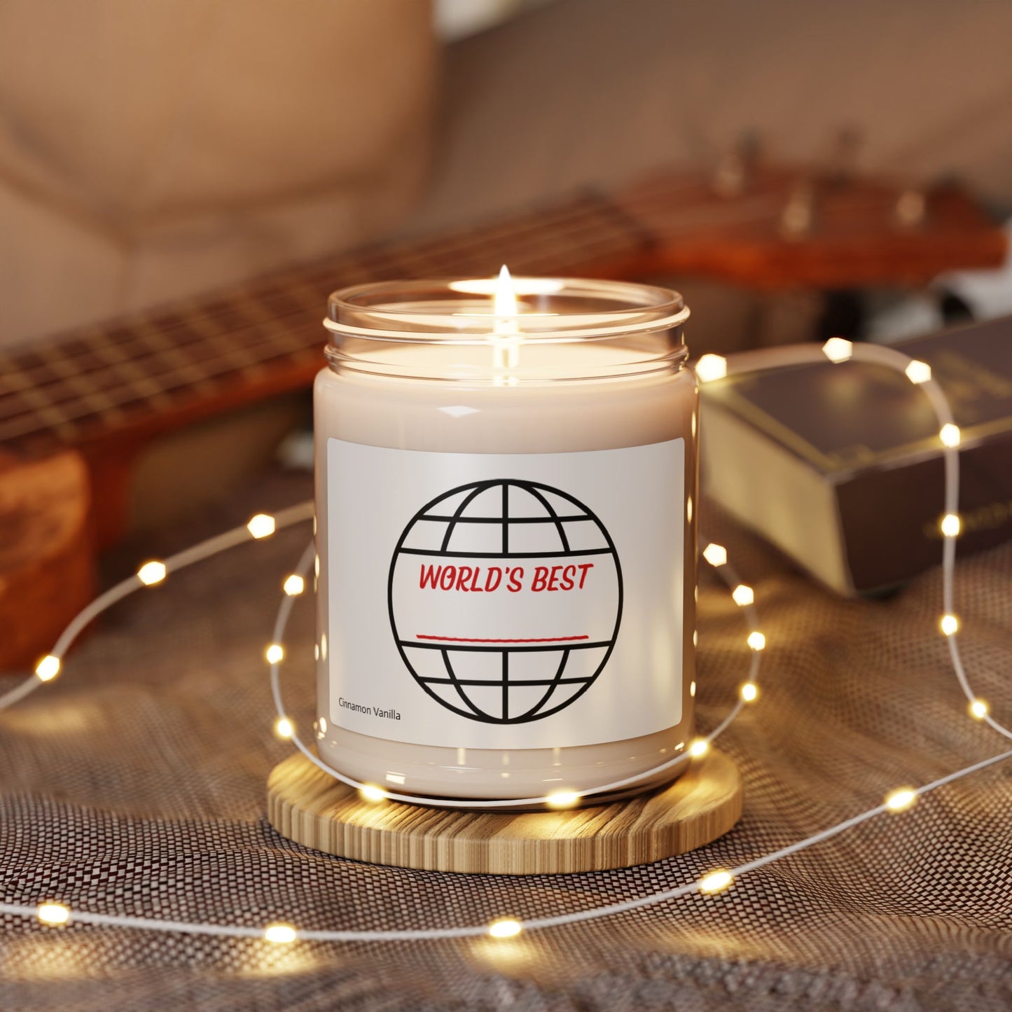 "World's Best" Scented Cinnamon Vanilla Scented Candle, 9oz