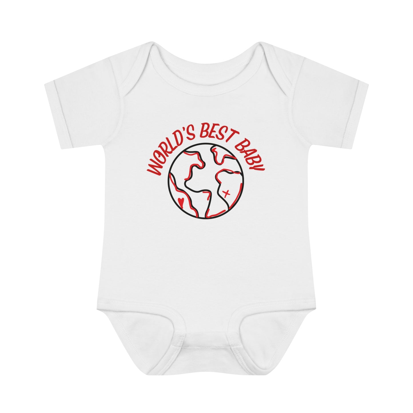 "World's Best" Infant Baby Rib Bodysuit